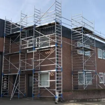Aluminium rolsteiger van 7 meter te huur bij het verhuurbedrijf GECO verhuur