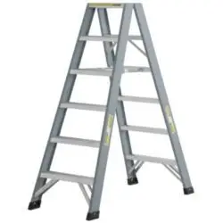 Dubbele trap huren? Je kunt bij GECO een dubbele trap huren met 8 treden.