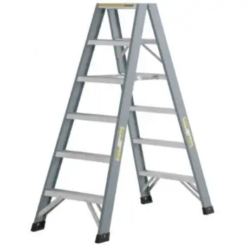 Dubbele trap huren? Je kunt bij GECO een dubbele trap huren met 8 treden.