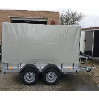 Aanhanger tandemasser met huif te huur