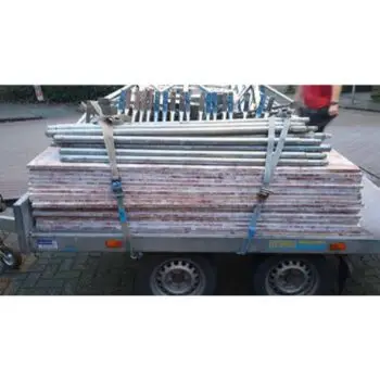 Stucsteiger verhuur? Huur een stukadoor steiger bij het verhuurbedrijf GECO verhuur. Onze stucadoor steigers zijn altijd met gratis aanhanger.