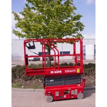 6 meter schaarhoogwerker accu compact huren