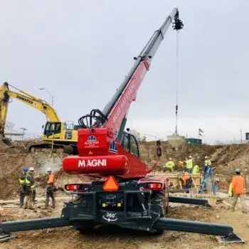 Magni roterende verreiker 30 meter huren