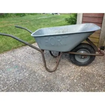 Stalen kruiwagen te huur