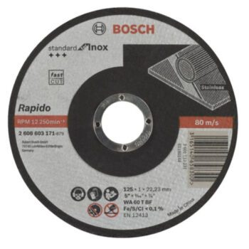 Bosch slijpschijf 125mm inox