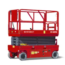 Schaarhoogwerker accu 10 meter Breed