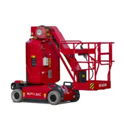 Verticale Masthoogwerker 11 meter + Jib